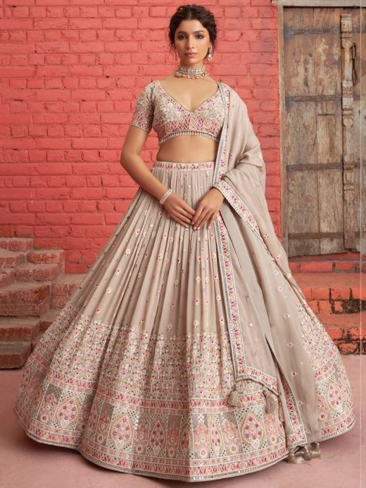 Buy Bollywood Vogue Green & White Printed Custom Made To Measure Lehenga  Choli With Dupatta - Lehenga Choli for Women 7856051 | Myntra