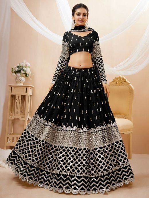 Flairlehengasbytannu | Sabyasachi Black velvet gown, with complete handwork  on neckline and cufflings. Super designer dress with good flair. #tanushavy  #Ranchi ... | Instagram