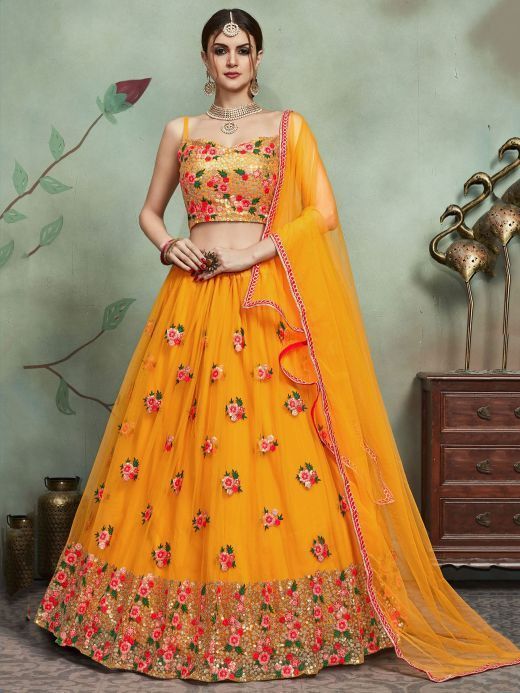 Yellow Silk Lehenga Choli Wedding Party Wear Lengha Choli Indian Bridal  Festive Wear Ghagra Choli Indian Lahangas Bollywood Trending Dresses |  Designer lehenga choli, Indian bridal outfits, Sabyasachi lehenga